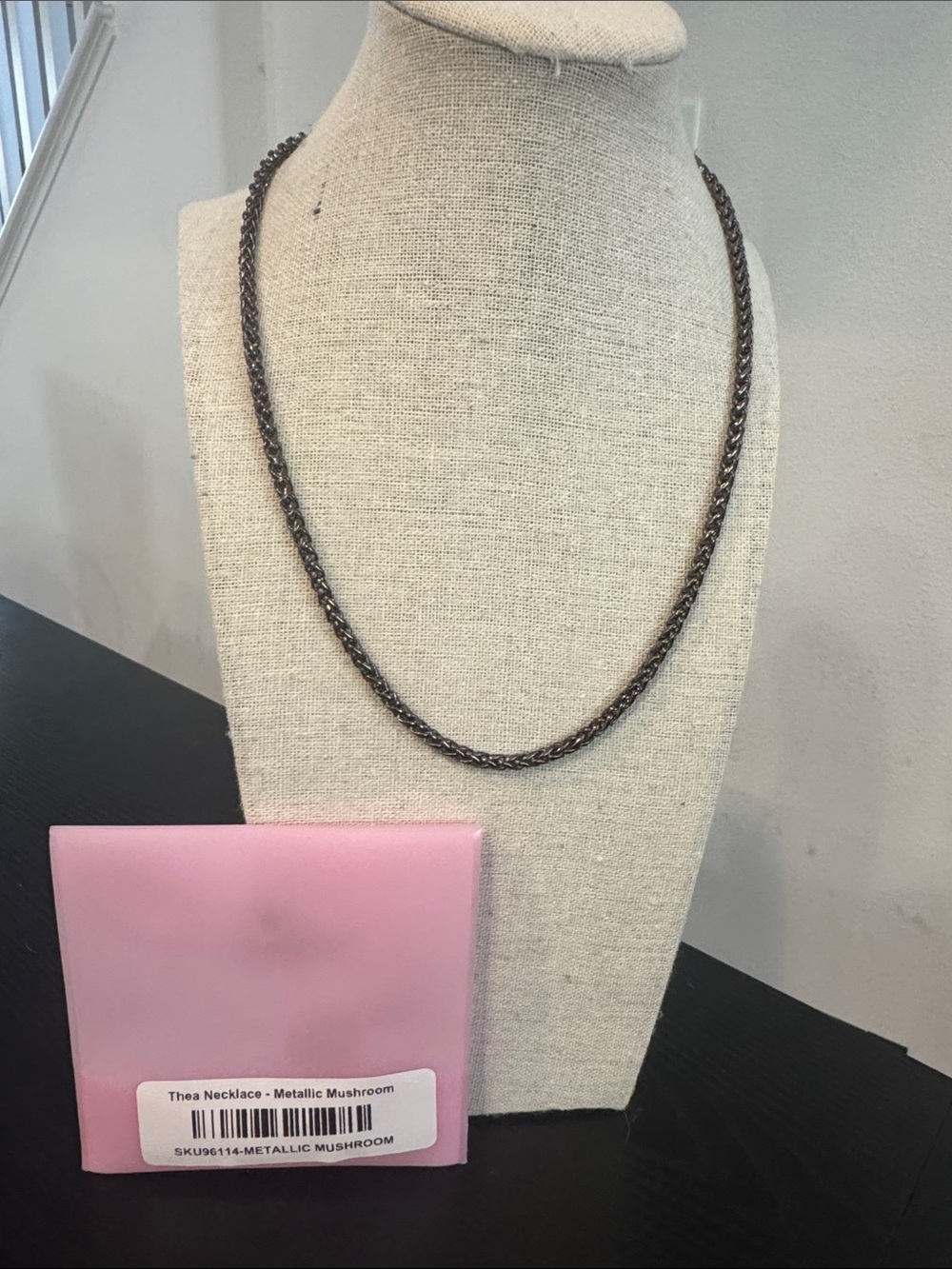 BAR Thea Necklace In Metallic Mushroom